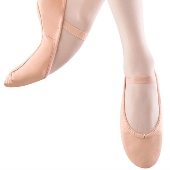 American Ballet Theatre Baby Pink Leather Ballet Slippers - Picture 1 of 9